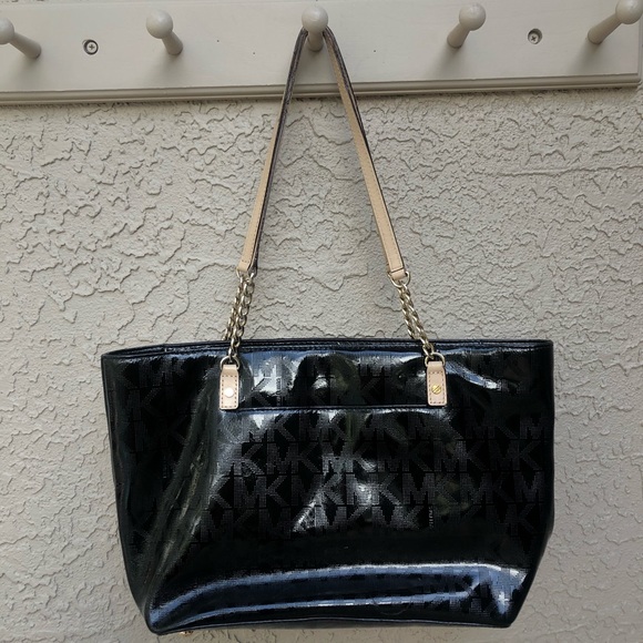MICHAEL MICHAEL KORS Black Monogram Tote - Picture 3 of 8